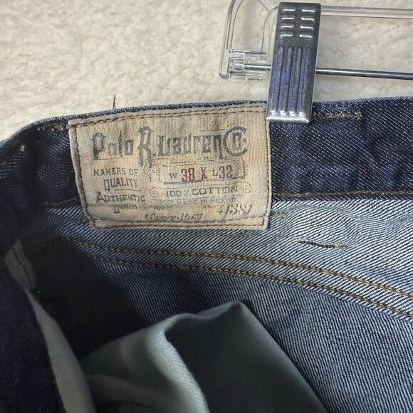 Polo Ralph Lauren Men's Varick Slim 625 Fine Denim Blue Jeans Pants 38x32 - Picture 5 of 8